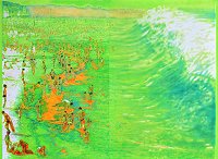 Uroš Weinberger, Tsunami, 2018, oil on canvas, 191 x 262 cm