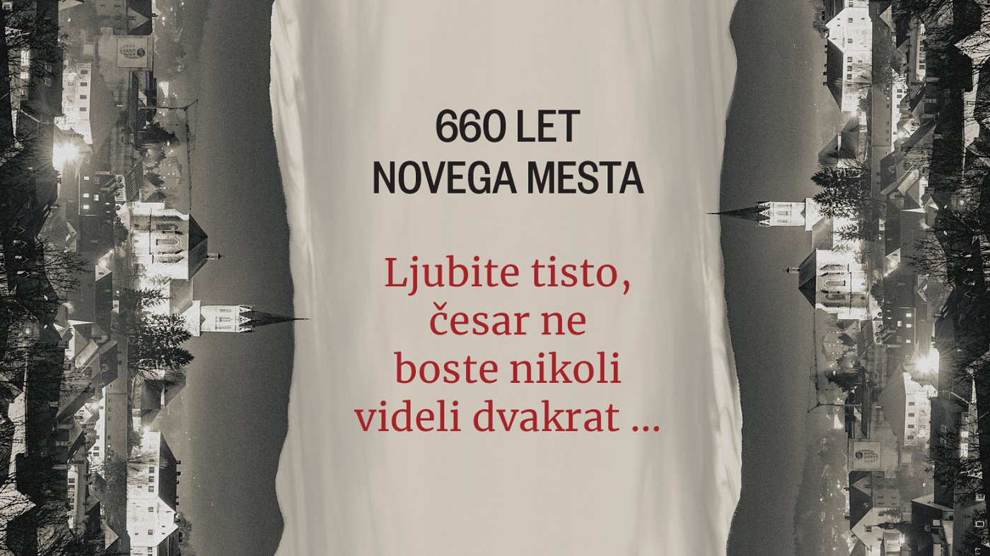 Grafika za prireditev ob 660. obletnici ustanovitve Novega mesta