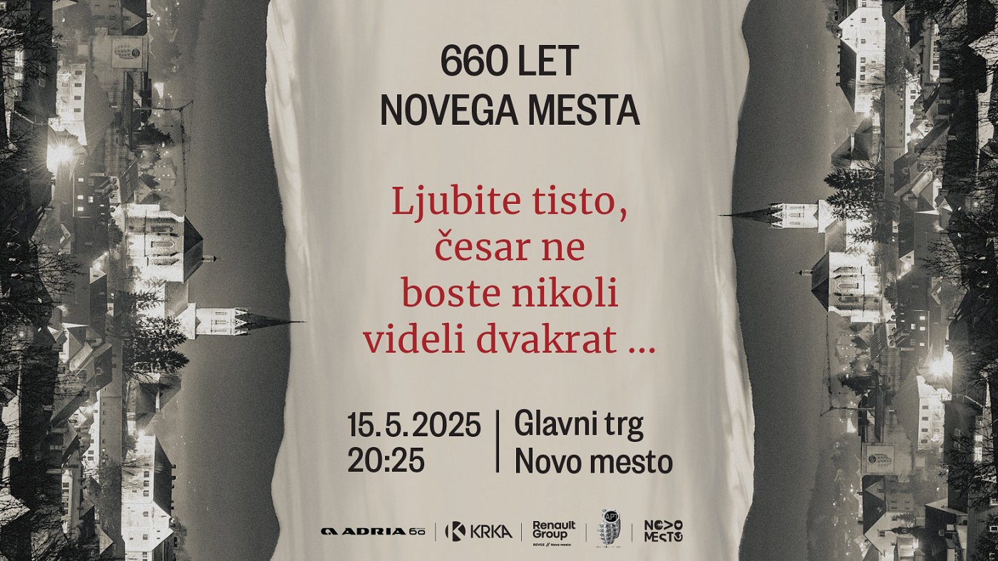 Grafika za prireditev ob 660. obletnici ustanovitve Novega mesta