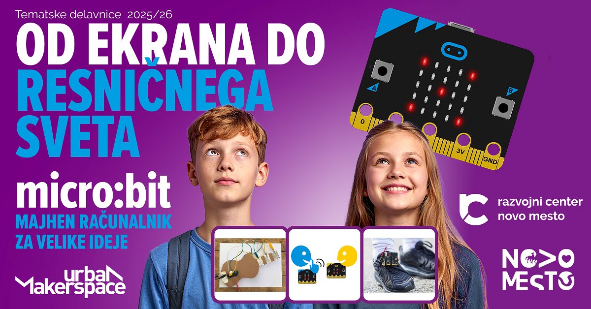 plakat delavnica Od ekrana do resničnega sveta