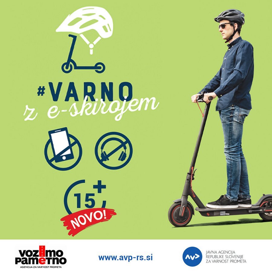  Začela se je sezona dvokolesnikov - varno na pot tudi z e-skiroji!