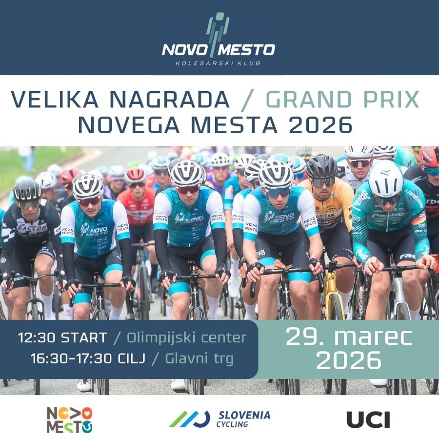 Kolesarji med dirko Velike nagrade novega mesta