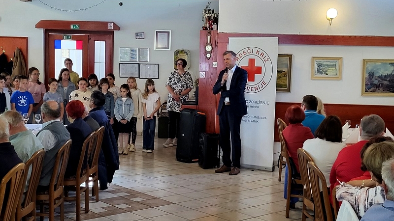 Nagovor župana Gregorja Macedonija na srečanju KORK Mali Slatnik.