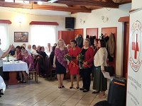 Podelitev priznanj članicama KORK Mali Slatnik za dolgoletno predano delo. 