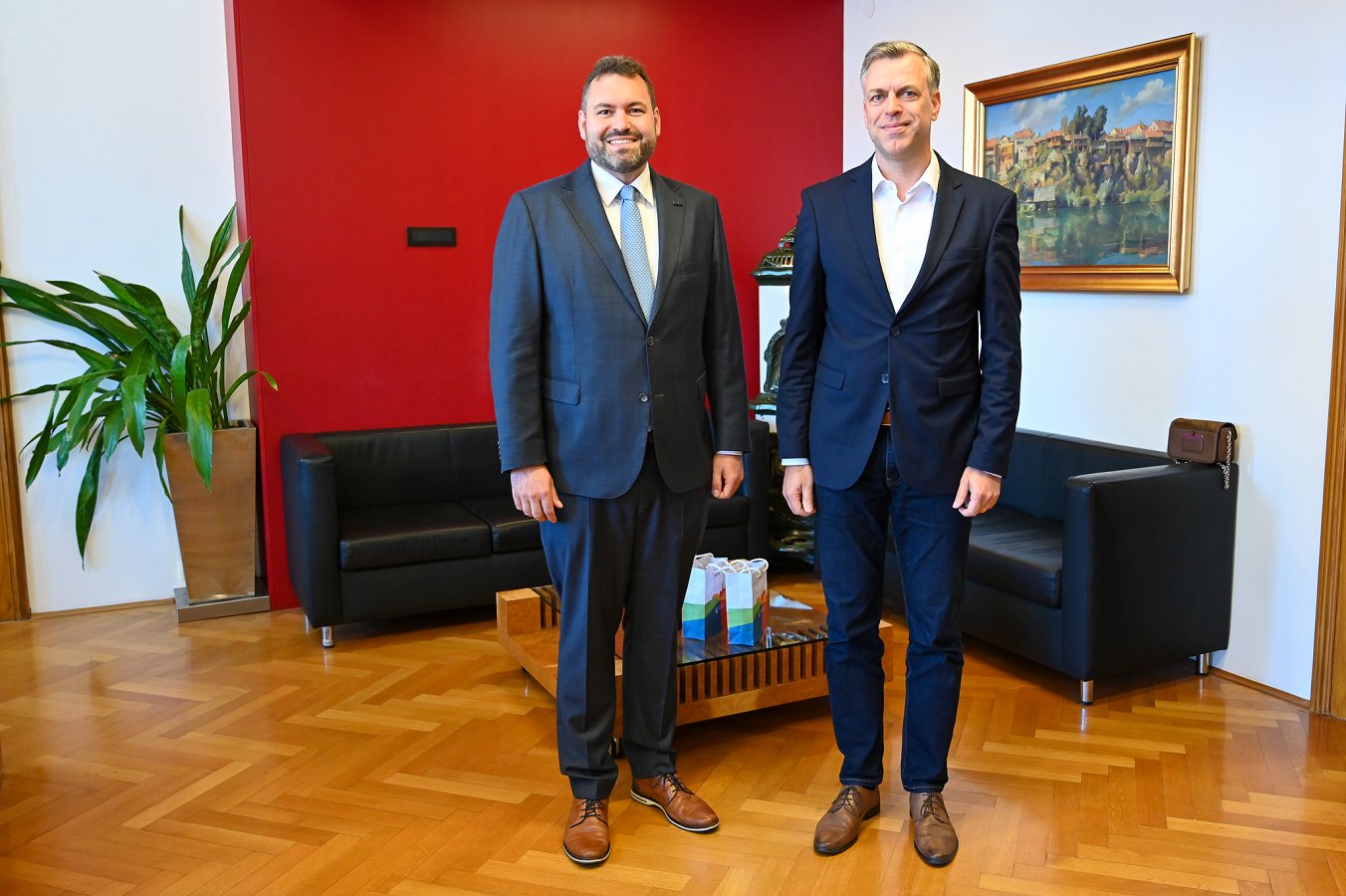 Obisk župana partnerskega mesta Bühl Novo mesto je gostilo župana partnerskega mesta Bühl