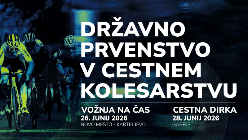 Na fotografiji je plakat Državno prvenstvo v cestnem kolesarstvu