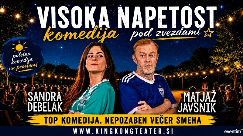 Na fotografiji je plakat s promocijo dogodka Visoka napetost