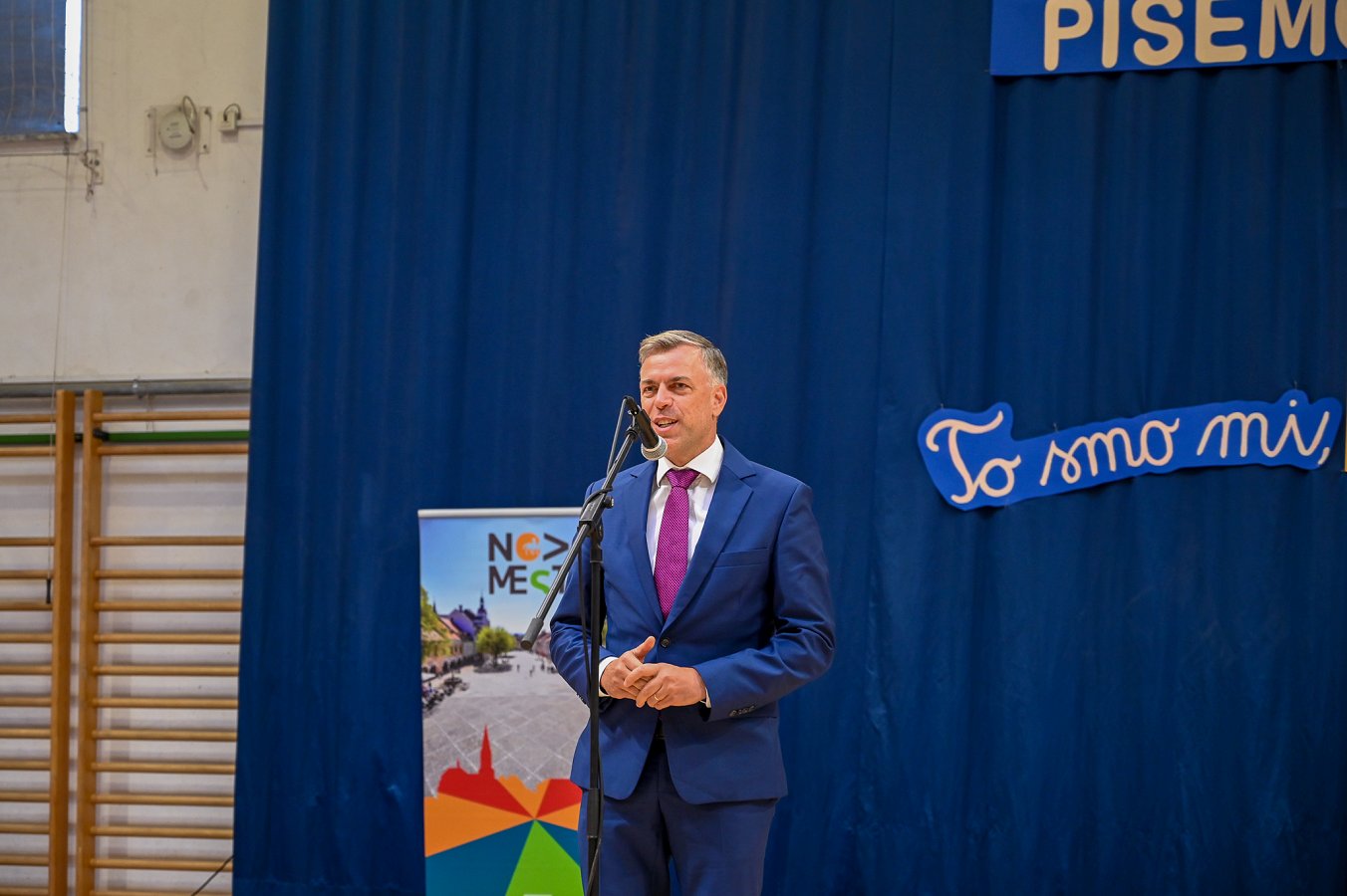 Župan Gregor Macedoni med nagovorom
