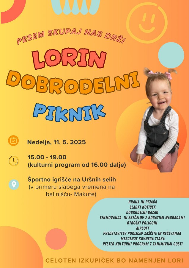 Letak Lorin dobrodelni piknik