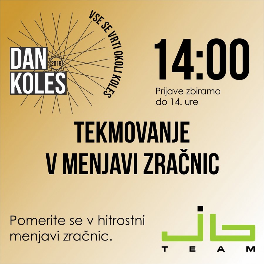 Program - aktivnosti - menjava zračnic